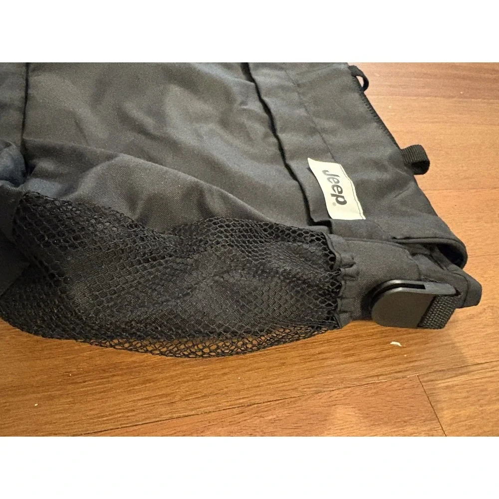 Jeep Stroller Bag Messenger‎ Organizer W/shoulder Strap Black & Mesh